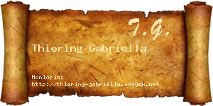 Thiering Gabriella névjegykártya